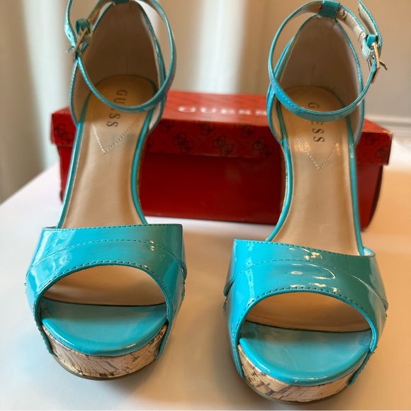 Guess Kalisa blue wedge sandal - Picture 4 of 12